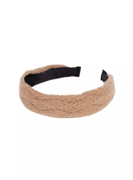knit-hairband-if502 / Beige