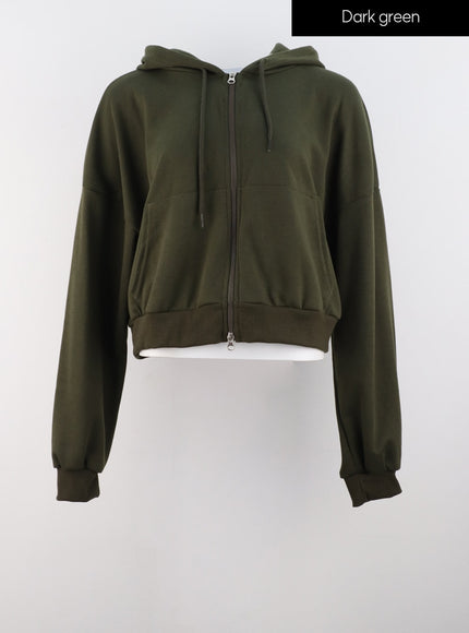 comfyz-zip-up-hoodie-is322 / Dark green