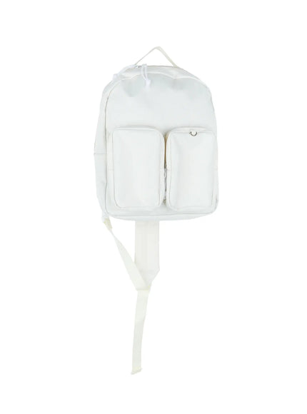 mens-casual-two-pocket-sling-bag-il529 / Light beige