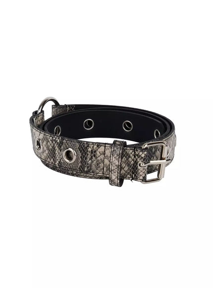 studded-grommet-ring-belt-im506 / Snake