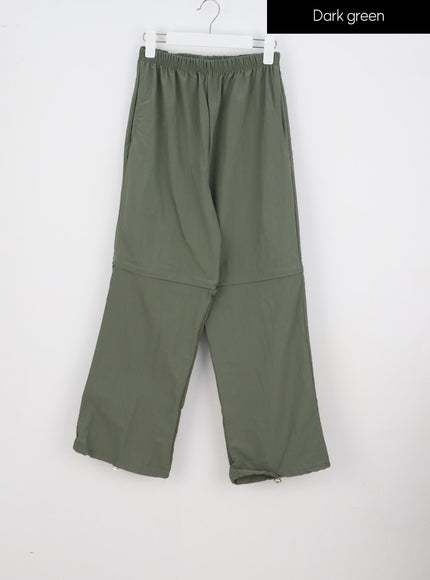 Color Wide Track Pants IY312