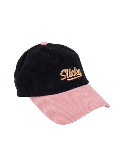 corduroy-embroidered-cap-ij510 / Black