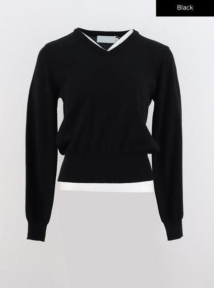 cozy-c-neck-pullover-io320 / Black