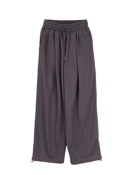 plaid-spiral-detail-sweatpants-ia523 / Dark gray