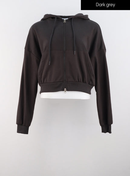 comfyz-zip-up-hoodie-is322 / Dark grey