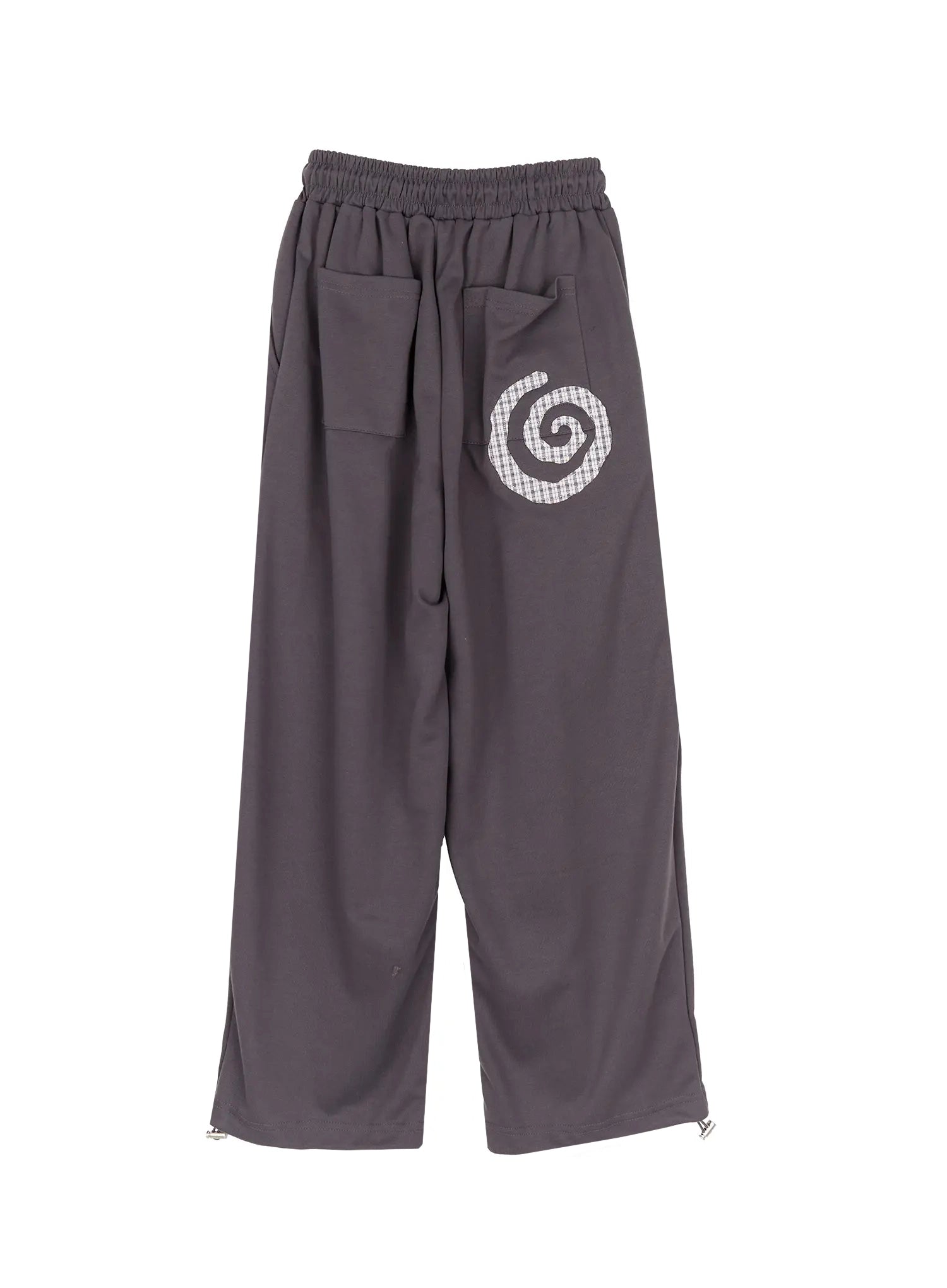 plaid-spiral-detail-sweatpants-ia523
