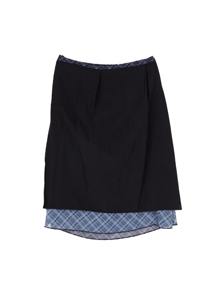 chiffon-flare-plaid-midi-skirt-iy507