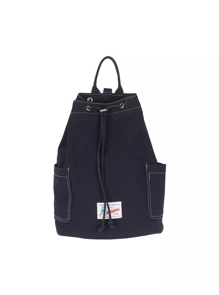 stitched-canvas-drawstring-bag-iu512 / Dark blue