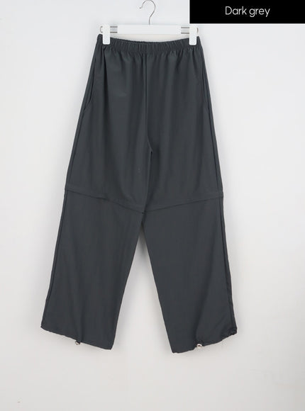 Color Wide Track Pants IY312