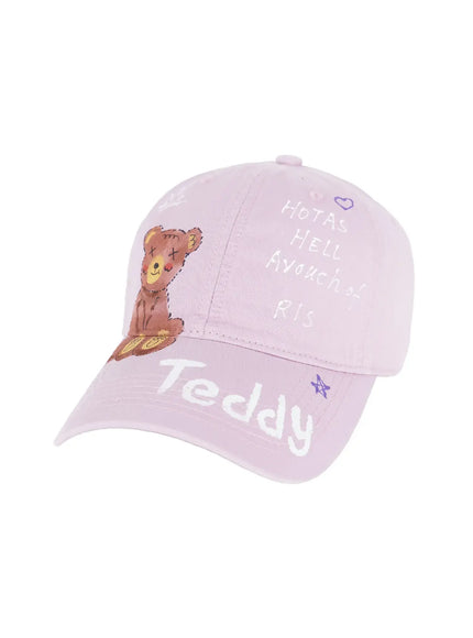 graphic-print-cap-cu515 / Light purple