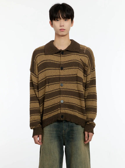mens-striped-distressed-collared-cardigan-in503
