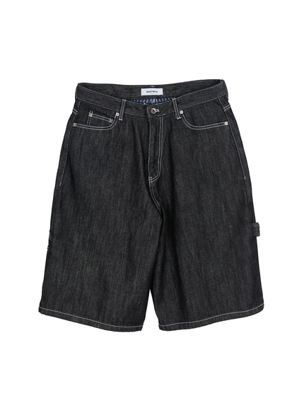 mens-black-carpenter-bermuda-shorts-iu510