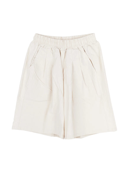 mens-casual-pintuck-shorts-light-beige-iy522