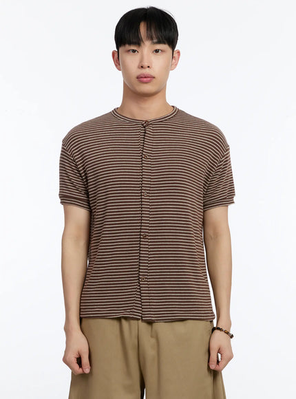 mens-striped-short-sleeve-button-up-cardigan-ia507
