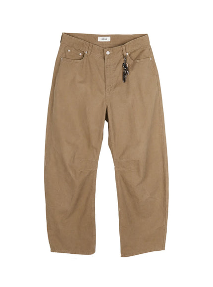 mens-wide-cargo-pants-and-keychain-set-dark-beige-iu510