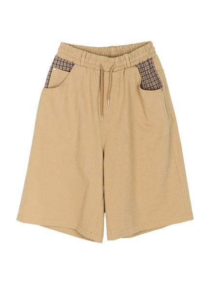 mens-plaid-pocket-bermuda-shorts-beige-iu518