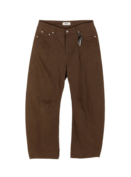 mens-keychain-detail-curved-cotton-pants-iu515