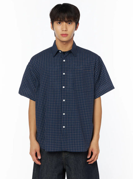 mens-breezy-checked-short-sleeve-shirt-iy529