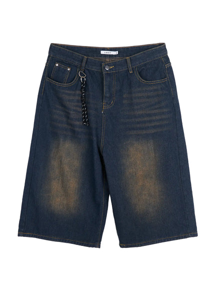 mens-bermuda-shorts-and-keychain-set-dark-blue-iu510 / Dark blue