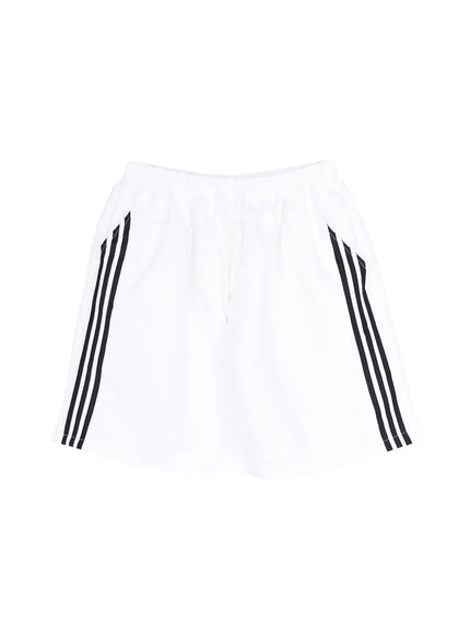 mens-athletic-track-shorts-iu503 / White
