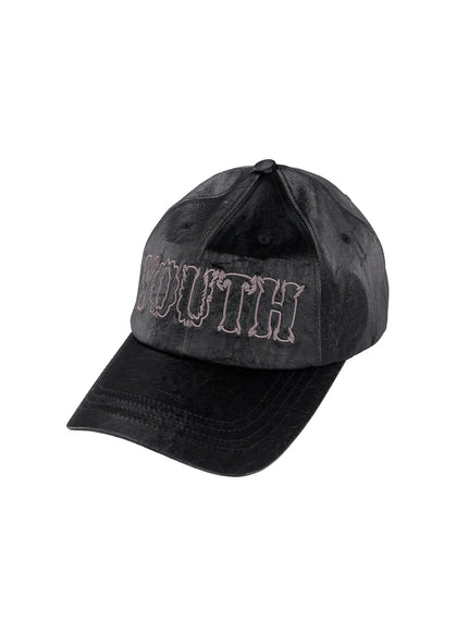 crackle-faux-leather-youth-cap-id524
