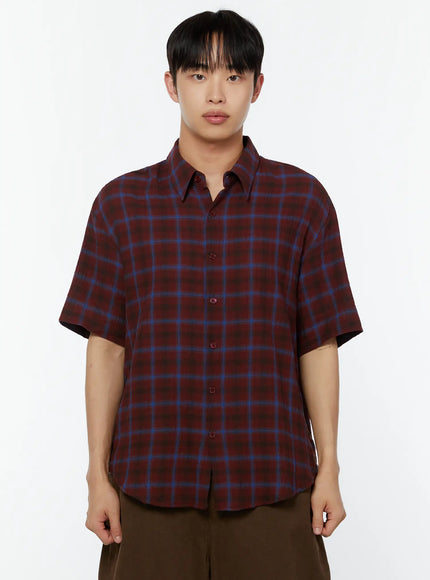 mens-rolled-sleeve-plaid-shirt-iu515