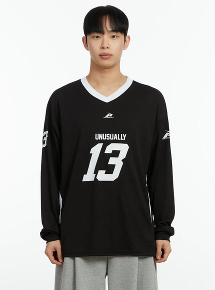 mens-v-neck-contrast-long-sleeve-jersey-if510