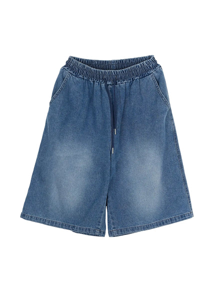 Men's Drawstring Washed Jorts IL520