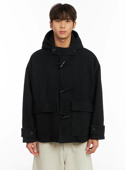 mens-half-duffle-coat-id511 / Black
