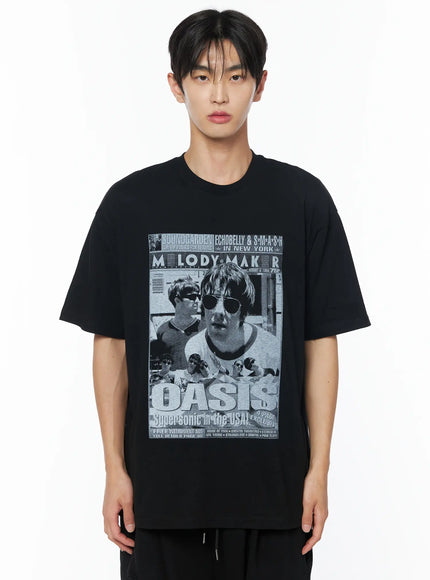 mens-oasis-graphic-tee-iu510 / Black