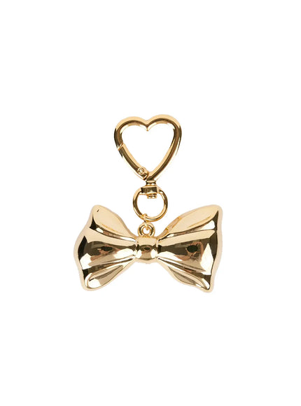 bold-ribbon-keychain-is516 / Gold