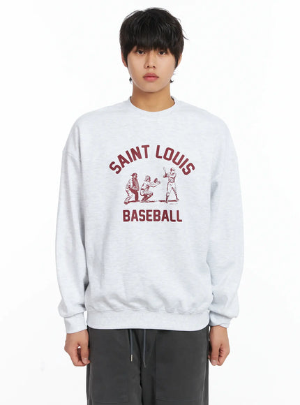mens-saint-louis-graphic-crewneck-ij512 / Light gray