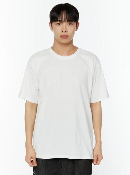 mens-eyelet-back-t-shirt-iu515 / White