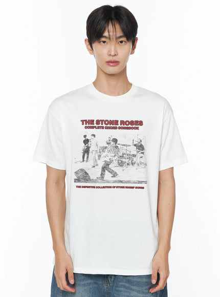 mens-graphic-band-tee-iu510 / White