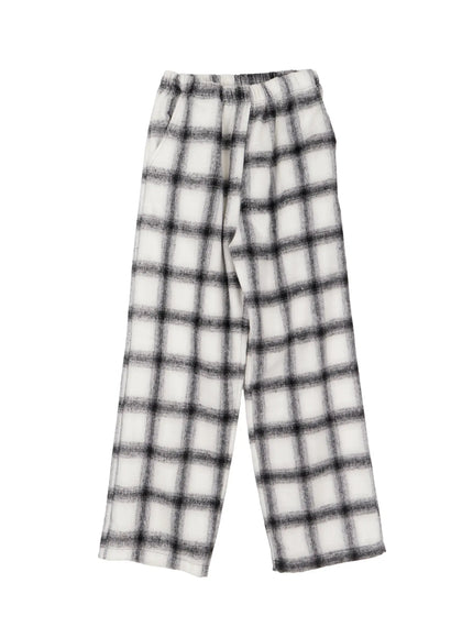 mens-plaid-wide-leg-pants-id502 / White