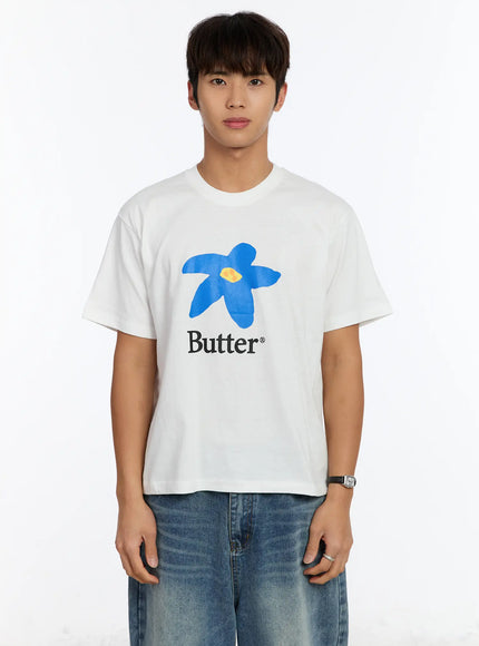 mens-butter-flower-graphic-t-shirt-im530 / White