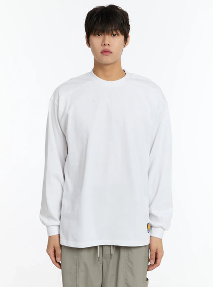 mens-pintuck-long-sleeve-tee-im503 / White