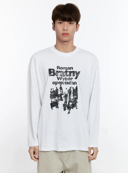 mens-graphic-long-sleeve-tee-is530 / White