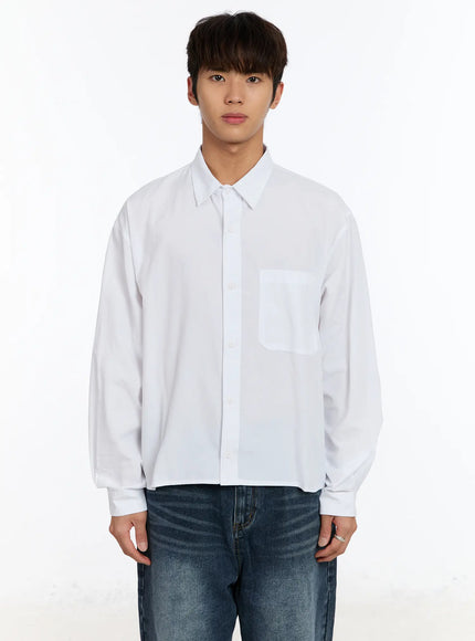 mens-cropped-oxford-shirt-im530 / White