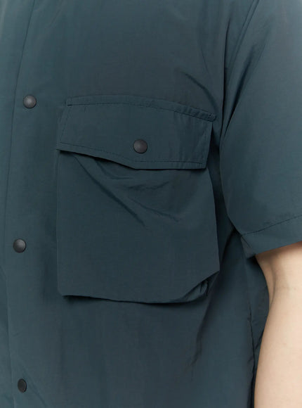 mens-casual-snap-button-short-sleeve-shirt-ia527