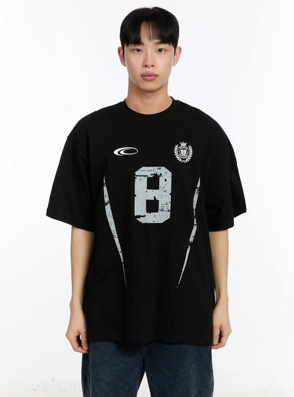 mens-graphic-jersey-t-shirt-ia508 / Black