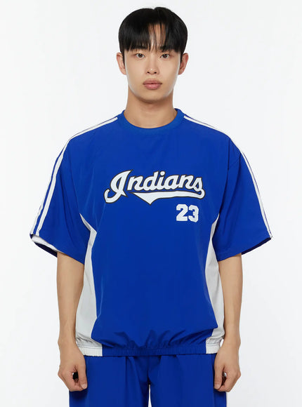 mens-graphic-crewneck-t-shirt-iu518 / Blue