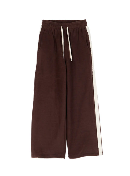 mens-double-track-wide-sweatpants-id523 / Brown