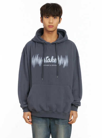 taken-fleece-hoodie-ij514 / Dark gray