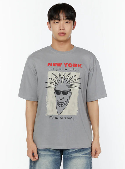 mens-nyc-graphic-tee-iu516 / Gray