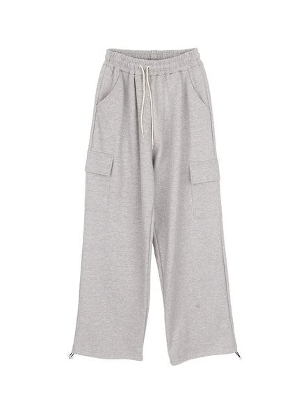 mens-essential-string-cargo-pants-ia501 / Gray