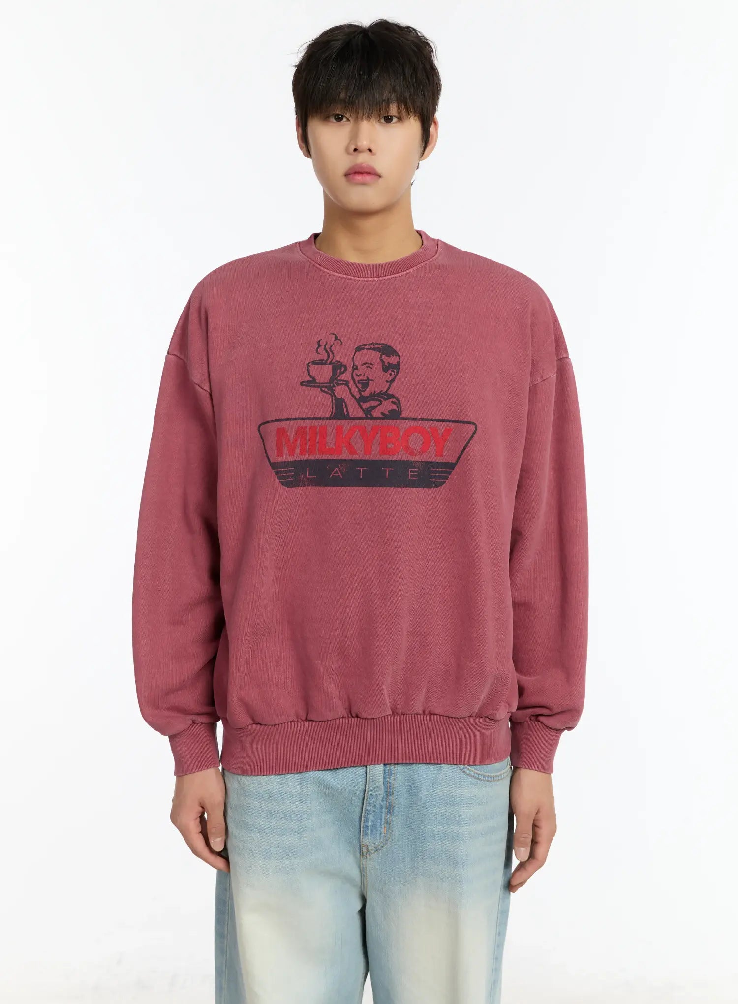 mens-graphic-sweatshirt-im502 / Pink