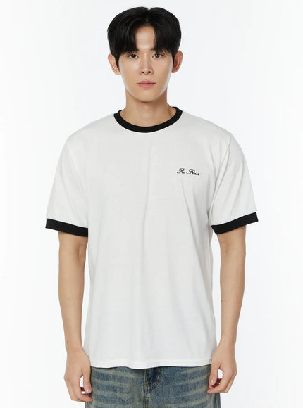 mens-embroidered-t-shirt-iu508 / White