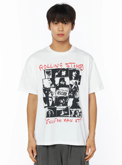 mens-vintage-graphic-t-shirt-iy529 / White