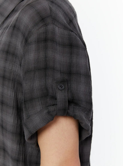 mens-rolled-sleeve-plaid-shirt-iu515